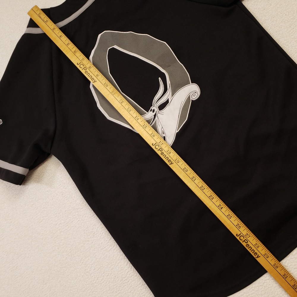 Nightmare Before Christmas Baseball Jersey Mens Small Black Walt Disney World - Picture 9 of 9